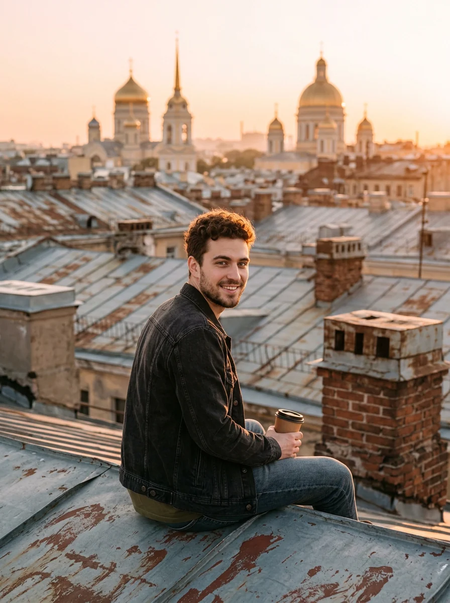 Фотосессия на крыше — пример 1