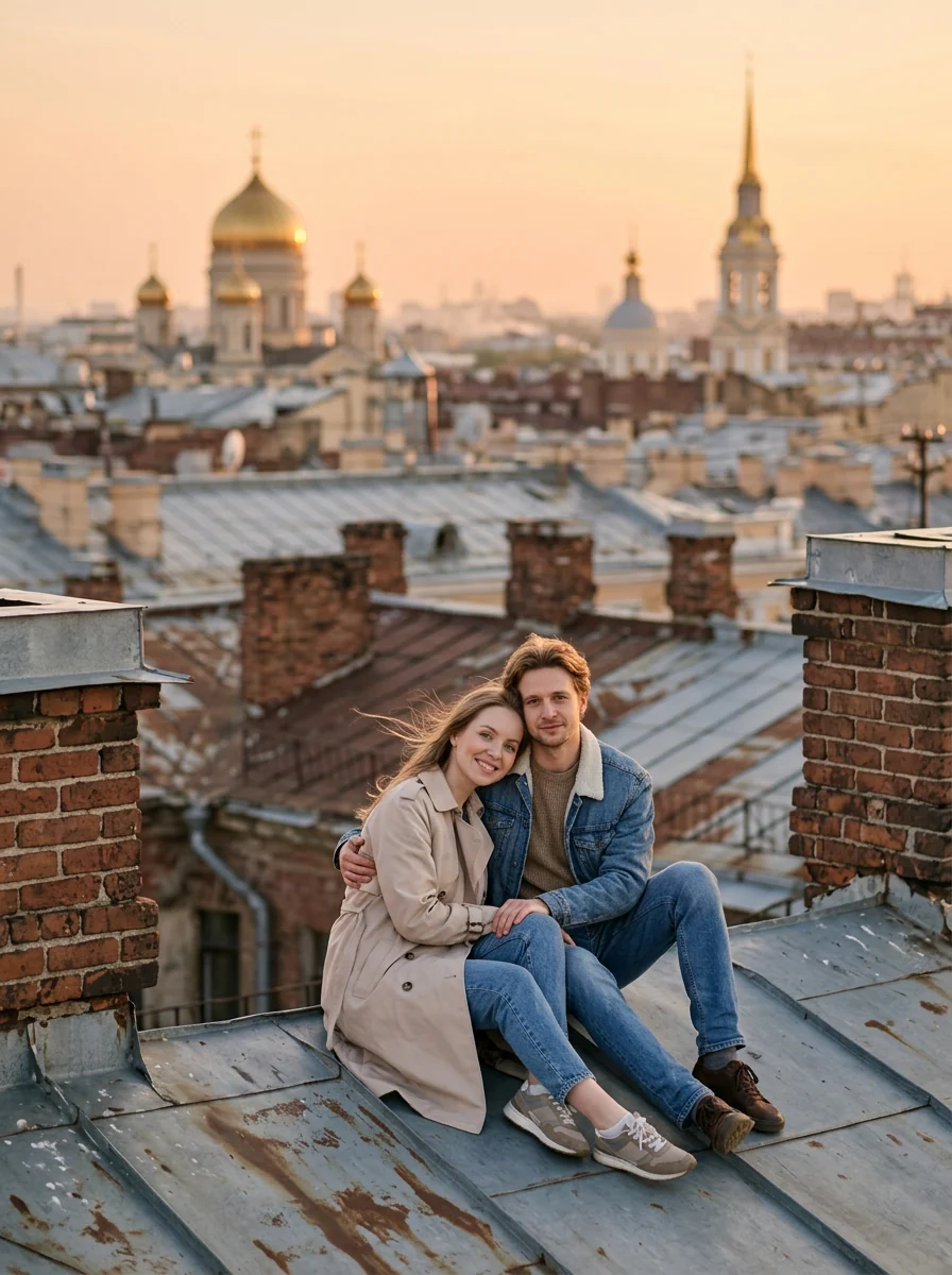 Фотосессия на крыше — пример 2