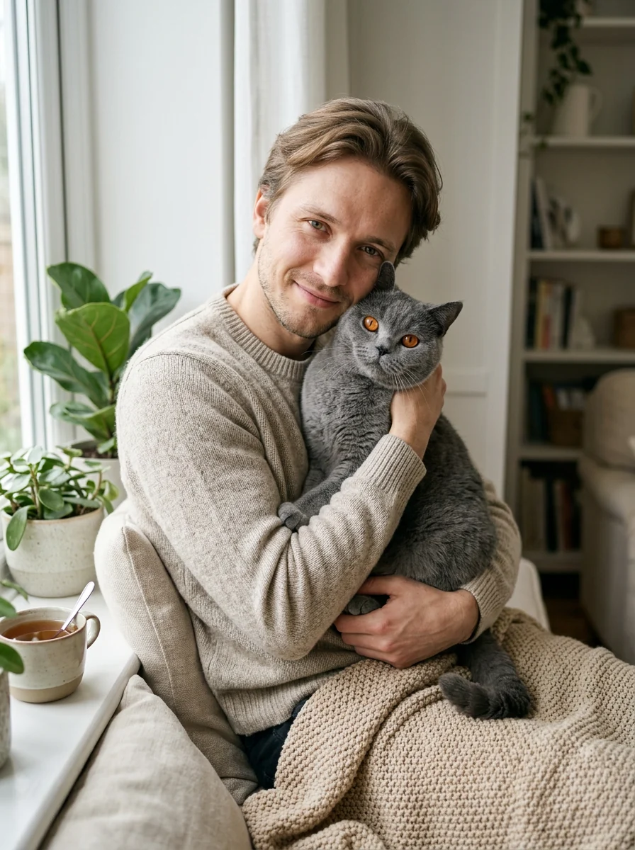 Фотосессия с котом — пример 1