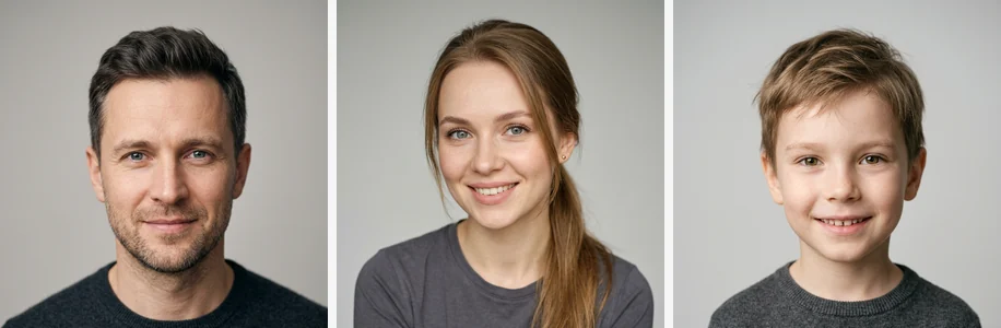 Исходные фото для «Семейная фотосессия»