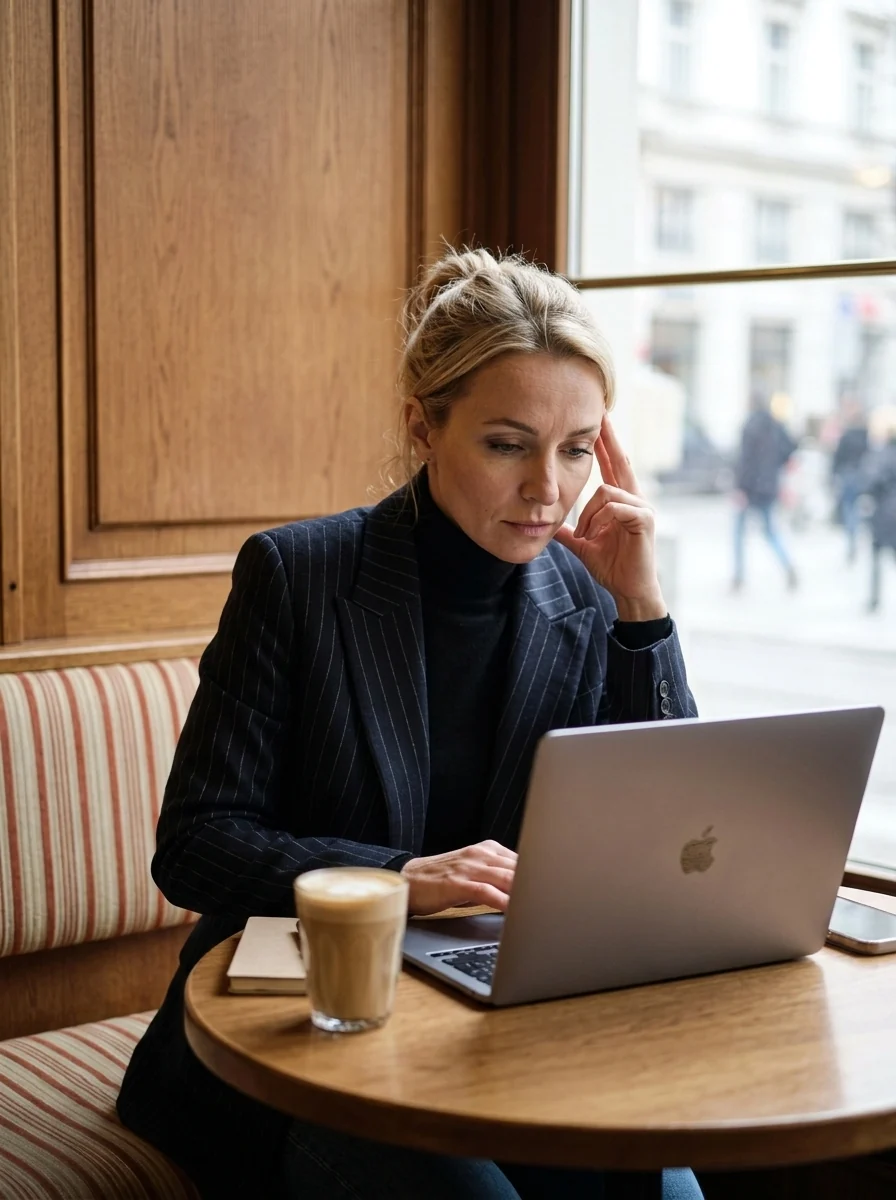 В кафе с MacBook — пример 1