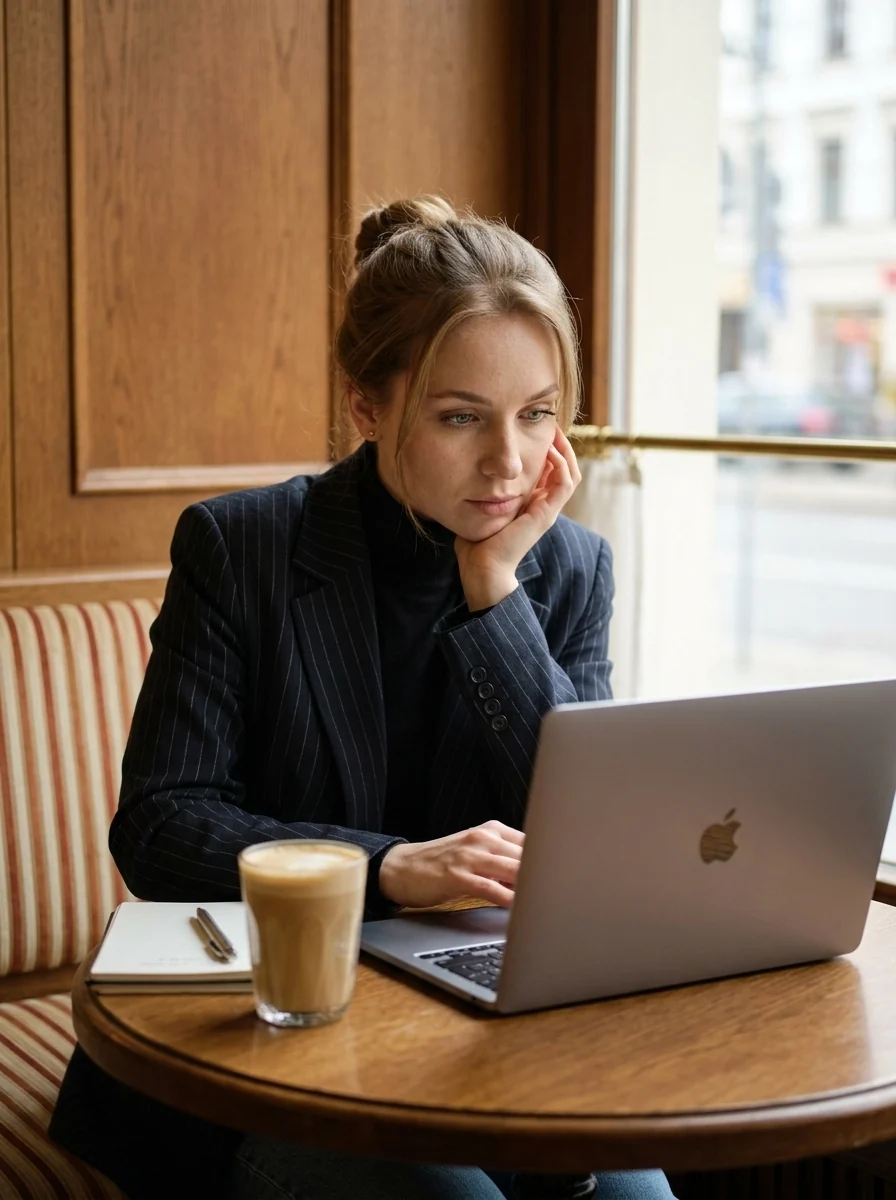 В кафе с MacBook — пример 2