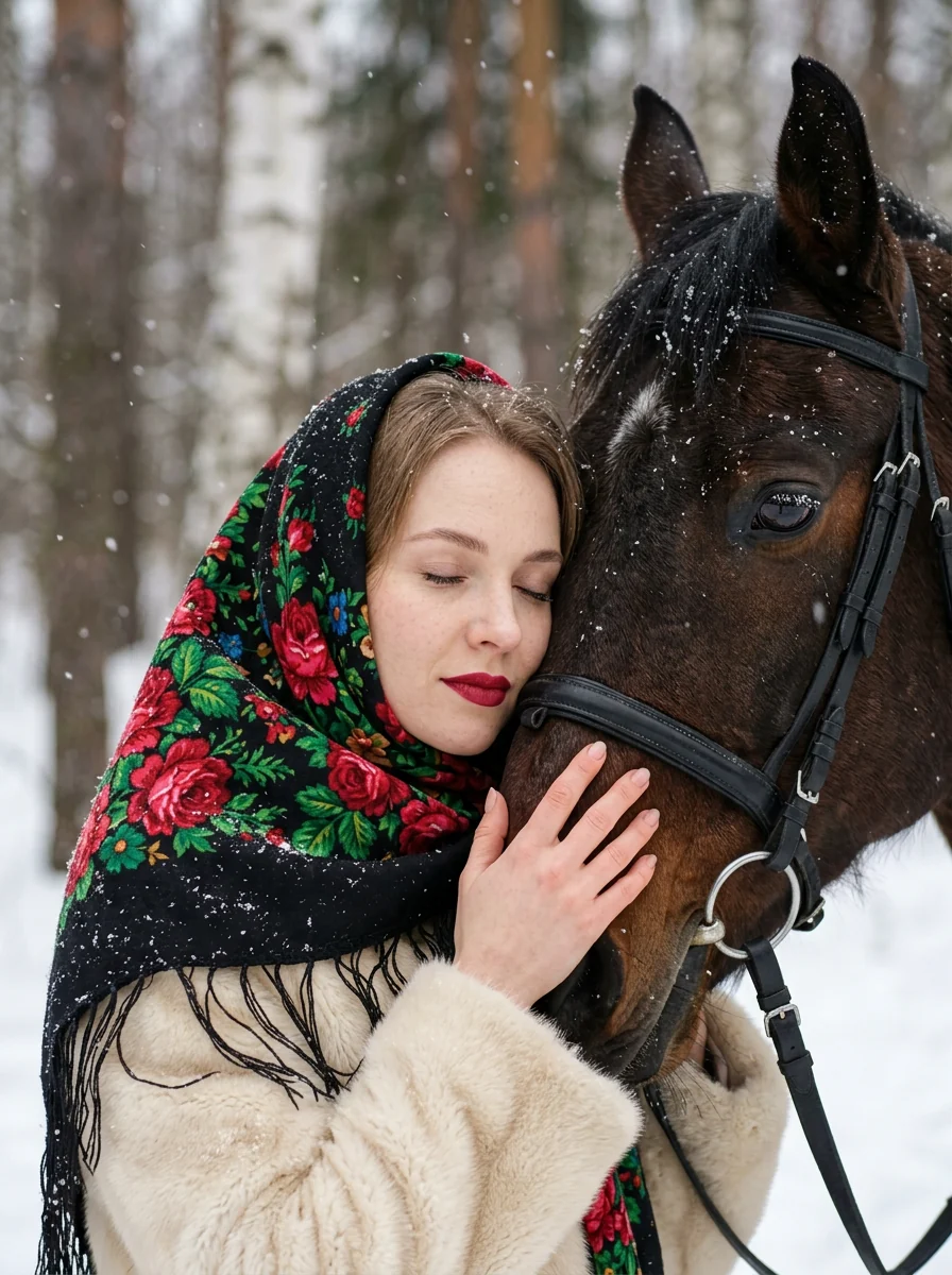 Зимняя сказка с лошадью — пример 3